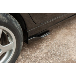 Купить Универсальные Flap накладки на боковые пороги тип-E (2 шт, черный глянец, ABS-пластик)