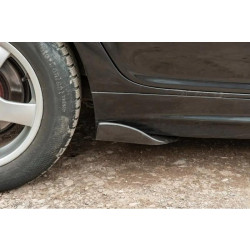 Купить Универсальные Flap накладки на боковые пороги тип-F (2 шт, черный глянец, ABS-пластик)