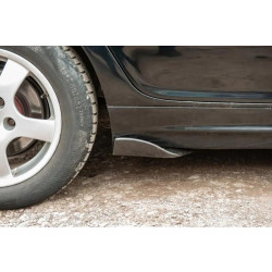 Купить Универсальные Flap накладки на боковые пороги тип-F (2 шт, черный глянец, ABS-пластик)