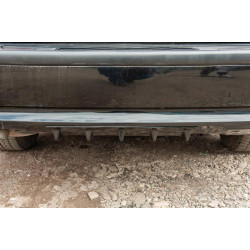 Купить Универсальный задний диффузор тип-E (черный глянец, ABS-пластик)