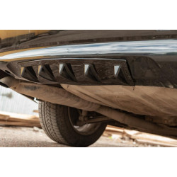 Купить Универсальный задний диффузор тип-E (черный глянец, ABS-пластик)