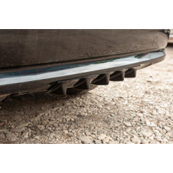 Купить Универсальный задний диффузор тип-E (черный глянец, ABS-пластик)