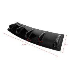 Купить Универсальный задний диффузор тип-E (черный глянец, ABS-пластик)