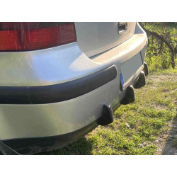 Купити Універсальний задній дифузор тип-D (4шт, чорний глянець, ABS-пластик)