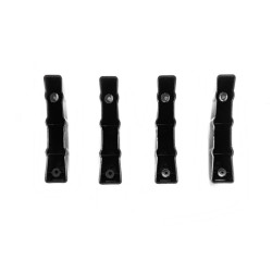 Купити Універсальний задній дифузор тип-D (4шт, чорний глянець, ABS-пластик)