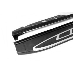 Купить Боковые пороги OEM V2 (2 шт, алюминий) для Mitsubishi Outlander 2012-2021 гг