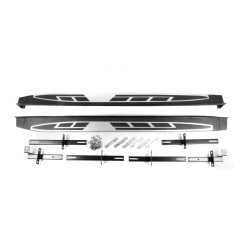 Купить Боковые пороги OEM V2 (2 шт, алюминий) для Mitsubishi Outlander 2012-2021 гг