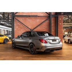 Купить Задний диффузор с насадками Silver (Дизайн С63 2018-2021) для Mercedes C-сlass W205