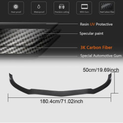 Купить Накладка на передний бампер Lip V3 (для купе/кабриолет C63 AMG 2015-2019, Карбон) для Mercedes C-сlass W205