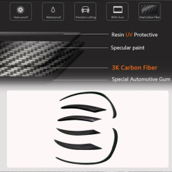 Купить Накладки на передний бампер (для SD AMG-Line 2015-2019, Карбон) для Mercedes C-сlass W205