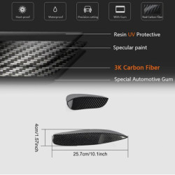 Купить Накладки на передний бампер (для C63 AMG 2015-2019, Карбон) для Mercedes C-сlass W205