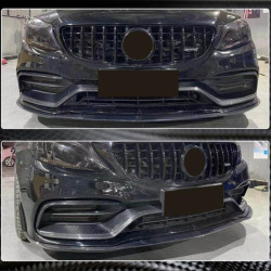 Купить Накладки на противотуманки (для С63 AMG 2015-2019, Карбон) для Mercedes C-сlass W205
