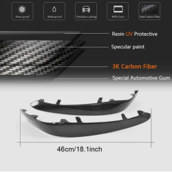 Купить Накладки на противотуманки (для С63 AMG 2015-2019, Карбон) для Mercedes C-сlass W205