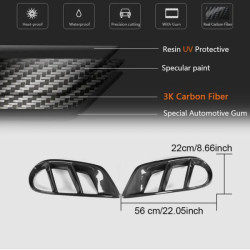 Купить Накладки на противотуманки (для C43 AMG 2015-2019, Карбон) для Mercedes C-сlass W205