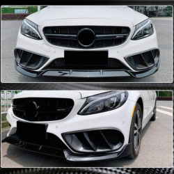 Купить Накладки на противотуманки (для C43 AMG 2015-2019, Карбон) для Mercedes C-сlass W205