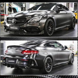 Купить Боковые пороги V1 (для C43/C63 AMG 2015-2019, Карбон) для Mercedes C-сlass W205