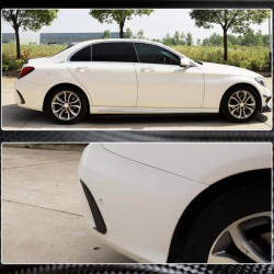 Купить Накладки на задний бампер (для SD C43/C63 AMG 2015-2019, Карбон) для Mercedes C-сlass W205