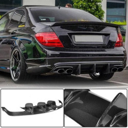 Купить Диффузор заднего бампера V1 (для AMG SD 2008-2011, Карбон) для Mercedes C-class W204