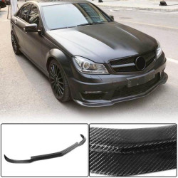 Купить Накладка на передний бампер Lip V3 (для AMG 2012-2014, Карбон) для Mercedes C-class W204