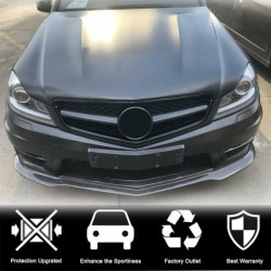 Купить Накладка на передний бампер Lip V3 (для AMG 2012-2014, Карбон) для Mercedes C-class W204
