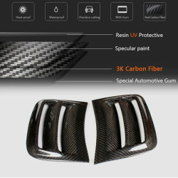 Купить Накладки на передний бампер (для C63 AMG Sedan 2008-2011, Карбон) для Mercedes C-class W204