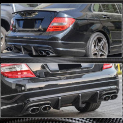 Купить Диффузор заднего бампера V2 (для AMG SD 2008-2011, Карбон) для Mercedes C-class W204