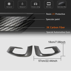 Купить Накладки на передний бампер V1 (для S63 AMG 2014-2017, Карбон) для Mercedes S-сlass W222