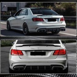 Купить Диффузор заднего бампера V1 (для E63 AMG 2013-2016, Карбон) для Mercedes E-сlass W212