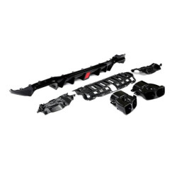 Купить Диффузор заднего бампера с насадками V1 (для AMG/AMG-Line 2016-2019, Карбон) для Mercedes E-сlass W213