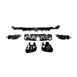 Купить Диффузор заднего бампера с насадками V1 (для AMG/AMG-Line 2016-2019, Карбон) для Mercedes E-сlass W213