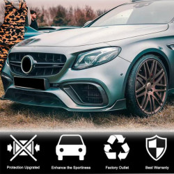 Купить Накладка на передний бампер Lip V1 (для E63 AMG 2016-2019, Карбон) для Mercedes E-сlass W213