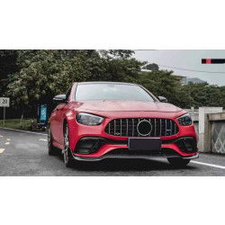 Купить Накладка на передний бампер Lip (для E63 AMG 2020-2023, Карбон) для Mercedes E-сlass W213