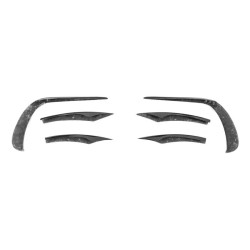 Купити Накладки на передній бампер (для AMG-Line 2020-2025, Сухий карбон) для Mercedes E-сlass W213 рр