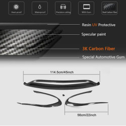 Купити Накладка на передній бампер Lip (для AMG-Line SD 2017-2019, Карбон) для Mercedes CLA C117 рр