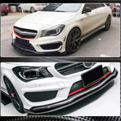 Купити Накладка на передній бампер Lip (для CLA45 AMG SD 2013-2015, Карбон) для Mercedes CLA C117 рр