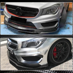 Купити Накладки на передній бампер (для CLA45 AMG SD 2013-2016, Карбон) для Mercedes CLA C117 рр