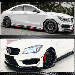 Купити Накладки на передній бампер (для CLA45 AMG SD 2013-2016, Карбон) для Mercedes CLA C117 рр