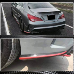 Купити Накладки на задній бампер V2 (для AMG-Line / CLA45 AMG SD, Карбон) для Mercedes CLA C117 2013-2019 рр