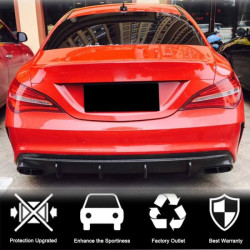 Купити Дифузор заднього бампера (для AMG-Line / CLA45 AMG 2017-2019, Карбон) для Mercedes CLA C117 рр