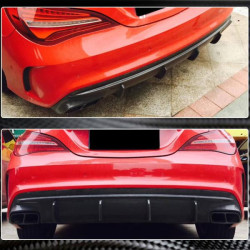 Купити Дифузор заднього бампера (для AMG-Line / CLA45 AMG 2017-2019, Карбон) для Mercedes CLA C117 рр