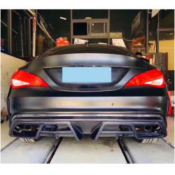 Купити Дифузор заднього бампера V1 (для AMG-Line / CLA45 AMG 2013-2016, Карбон) для Mercedes CLA C117 рр