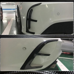 Купити Накладки на задній бампер (для AMG-Line / CLA45 AMG SD 2013-2016, Карбон) для Mercedes CLA C117 рр