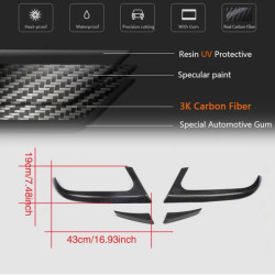 Купити Накладки на задній бампер (для AMG-Line / CLA45 AMG SD 2013-2016, Карбон) для Mercedes CLA C117 рр