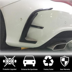 Купити Накладки на задній бампер (для AMG-Line / CLA45 AMG SD 2013-2016, Карбон) для Mercedes CLA C117 рр