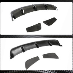 Купити Дифузор заднього бампера V2 (для AMG-Line / CLA45 AMG 2013-2016, Карбон) для Mercedes CLA C117 рр