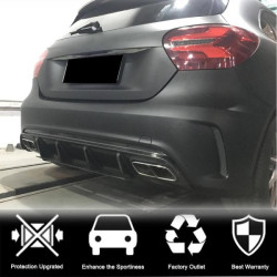 Купити Дифузер заднього бампера V1 (для AMG-Line / A45 AMG HB) для Mercedes A-сlass W176 2012-2018 рр