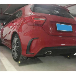 Купити Накладки на задній бампер (для A45 AMG HB 2013-2015, Карбон) для Mercedes A-сlass W176 рр