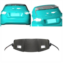 Купити Спойлер V4 (для HB, Карбон) для Mercedes A-сlass W176 2012-2018 рр