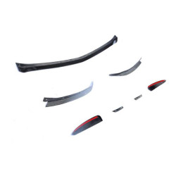 Купити Накладка на передній бампер Lip V1 (для AMG-Line SD 2018-2021, Карбон) для Mercedes A-сlass W177 2018- рр