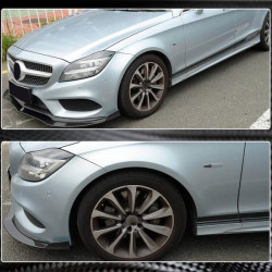 Купить Накладка на передний бампер Lip (для Base SD 2015-2018, Карбон) для Mercedes CLS C218